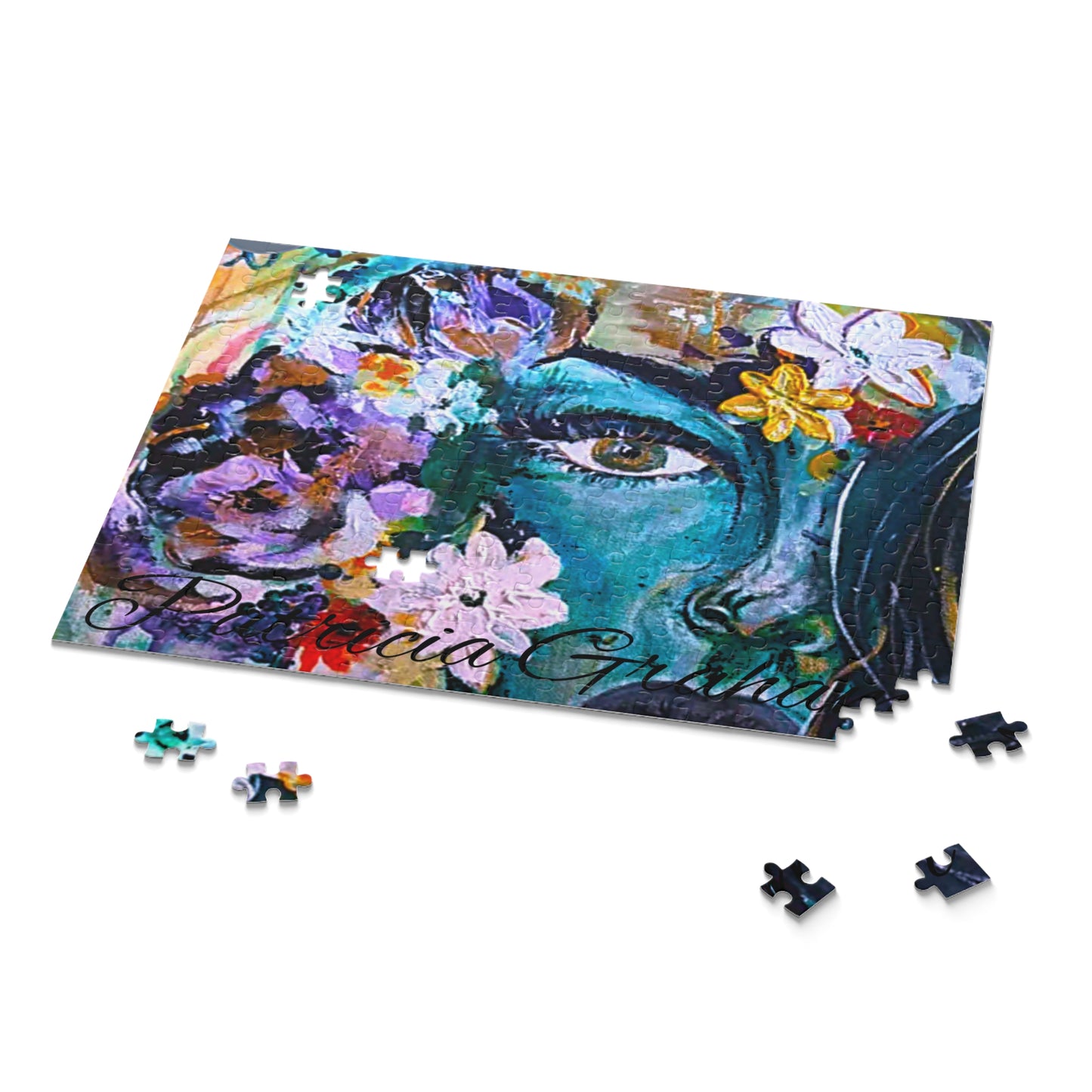 Wild Woman Rising Art Puzzle — Colorful Abstract Portrait 120/252/500-Piece Jigsaw