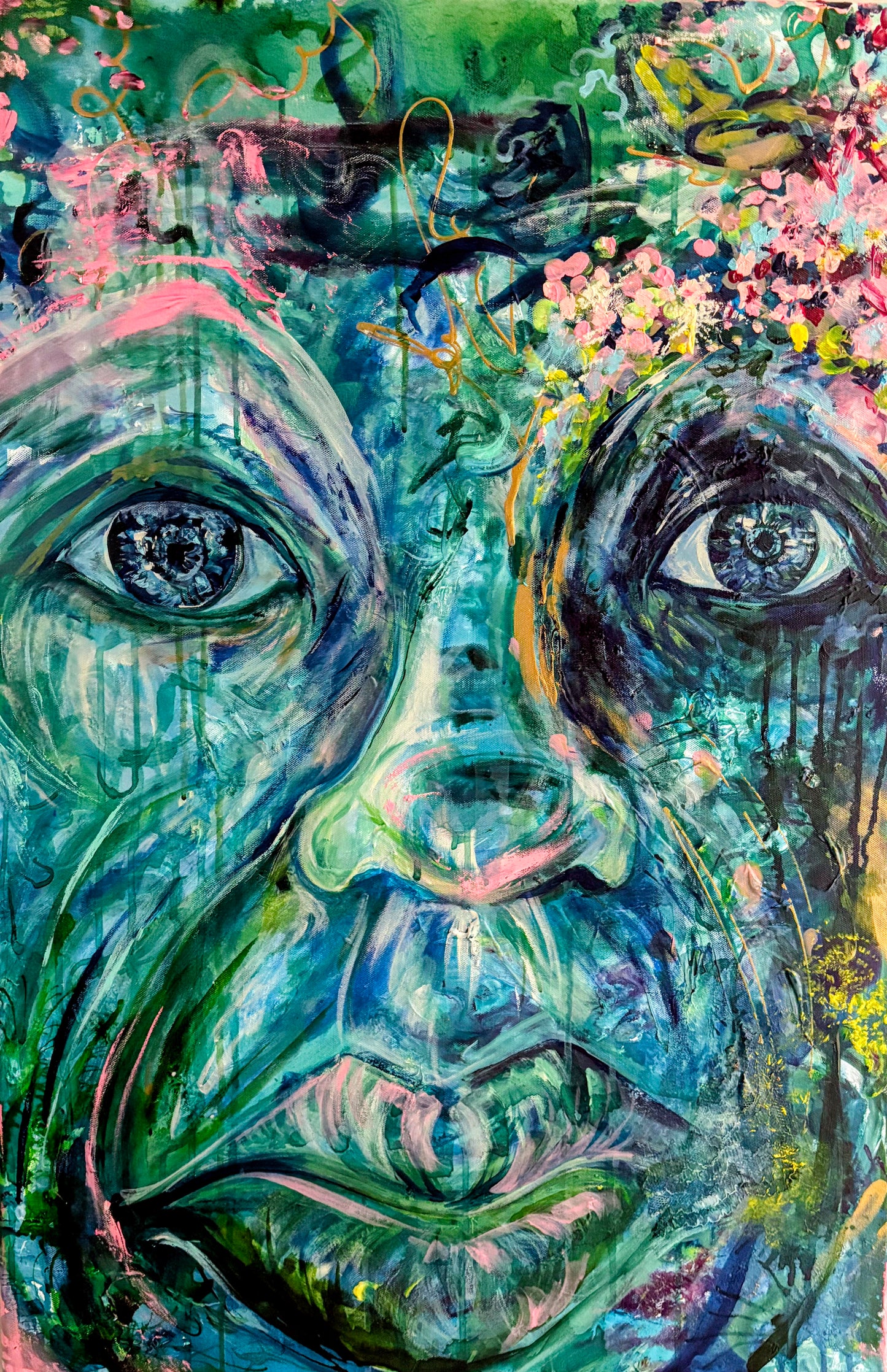 Wisdom and Wonder — Original Acrylic Painting on Stretched Canvas · 24 × 36 in