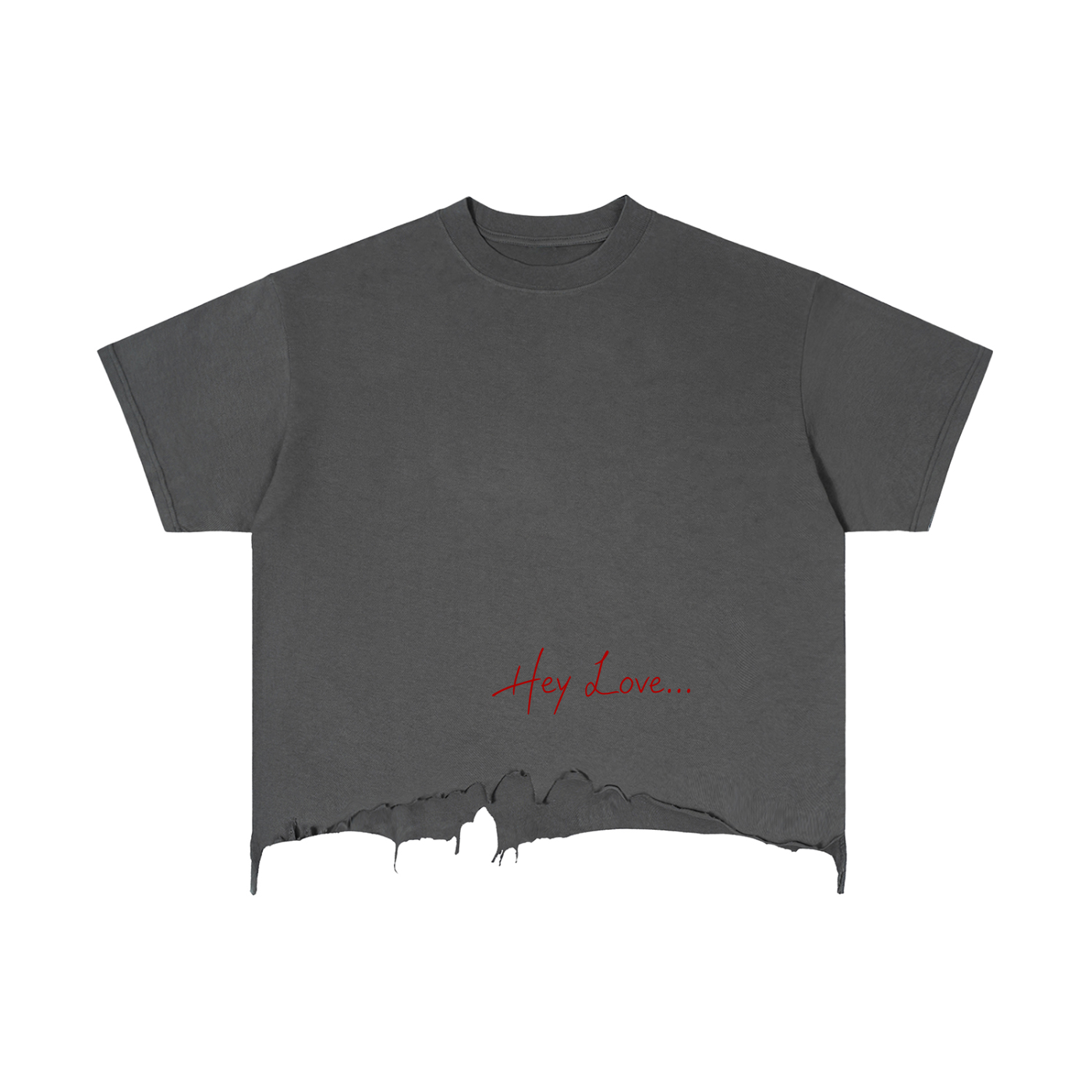 Wild Woman Rising Vintage Wash Boxy Distressed Hem T-Shirt
