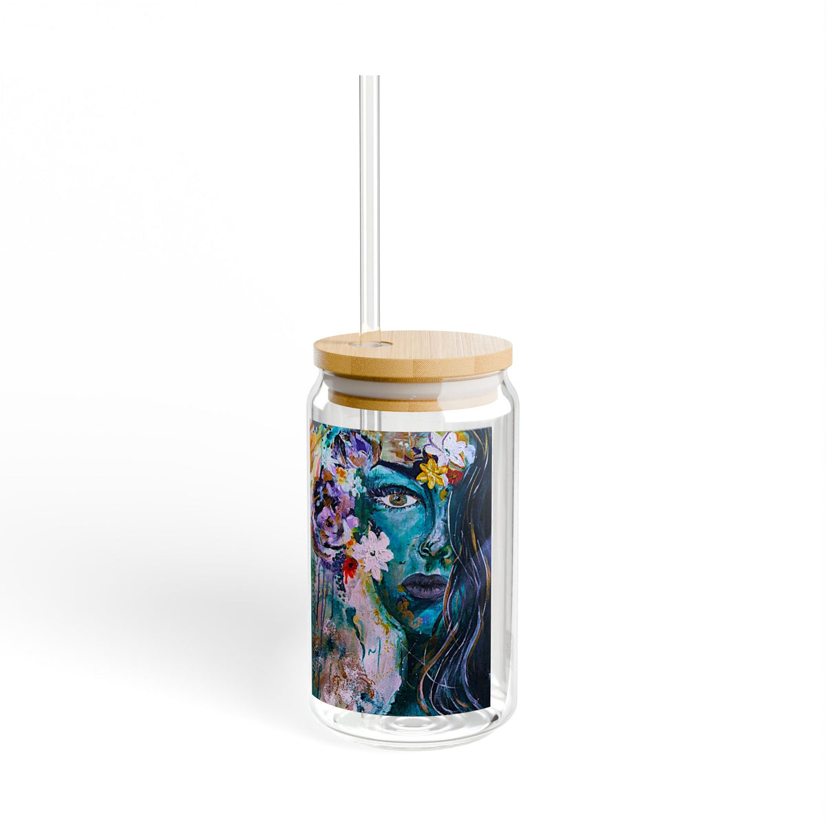 Wild Woman Rising 16 oz Sipper Glass