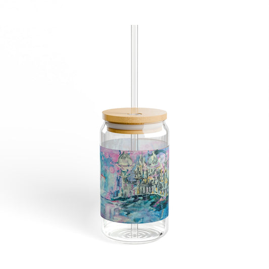 Mystic Falls Sipper Glass - 16oz Bamboo Lid Beverage Tumbler