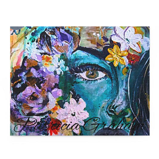Wild Woman Rising Art Puzzle — Colorful Abstract Portrait 120/252/500-Piece Jigsaw