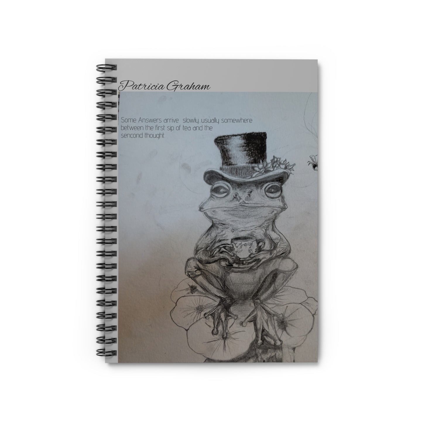 Elegant Frog Spiral Notebook - Ruled Line, Cute Frog Art Journal, Unique Gift for Nature Lovers, Creative Writing Notebook, Fun [...]