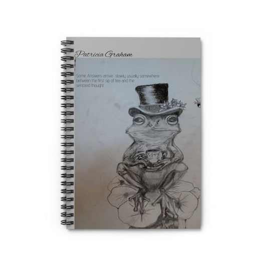 Elegant Frog Spiral Notebook - Ruled Line, Cute Frog Art Journal, Unique Gift for Nature Lovers, Creative Writing Notebook, Fun [...]