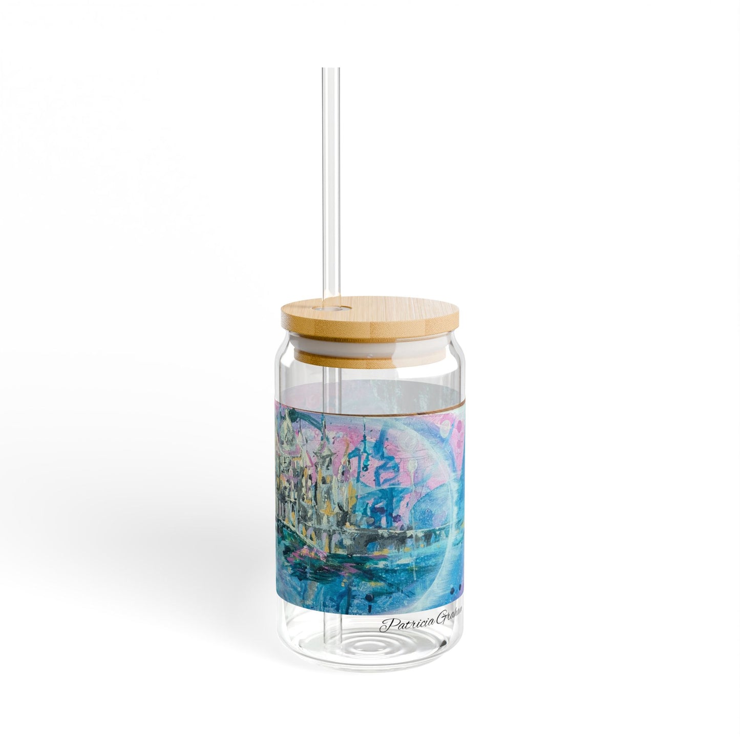Mystic Falls Sipper Glass - 16oz Bamboo Lid Beverage Tumbler