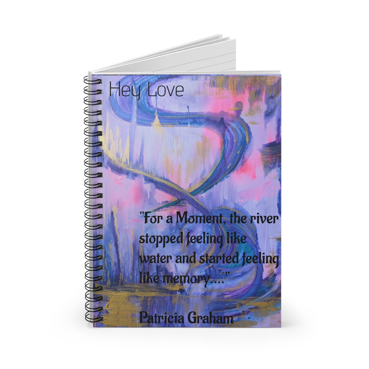 Abstract Spiral Notebook - Ruled Line, Inspirational Journal, School Supplies, Art Lover Gift, Unique Writing Pad, Creative Planner