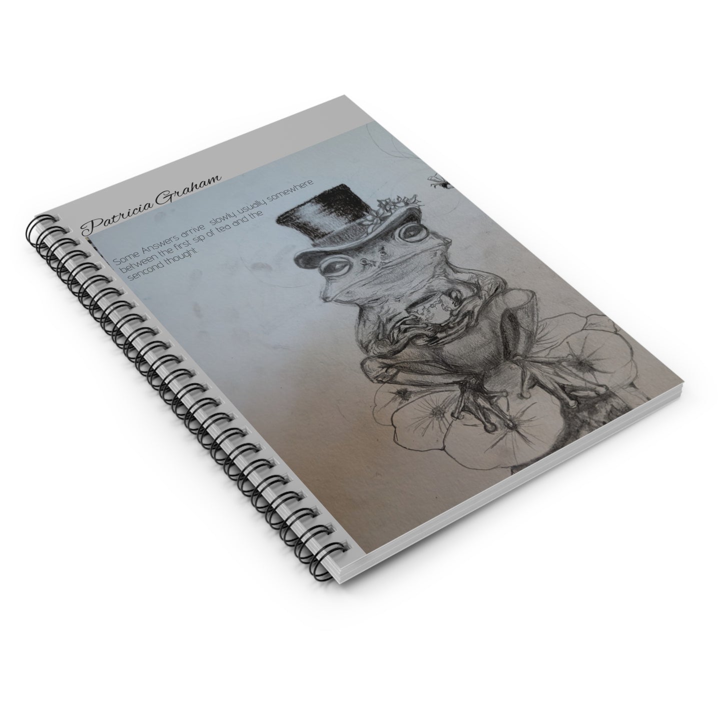 Elegant Frog Spiral Notebook - Ruled Line, Cute Frog Art Journal, Unique Gift for Nature Lovers, Creative Writing Notebook, Fun [...]