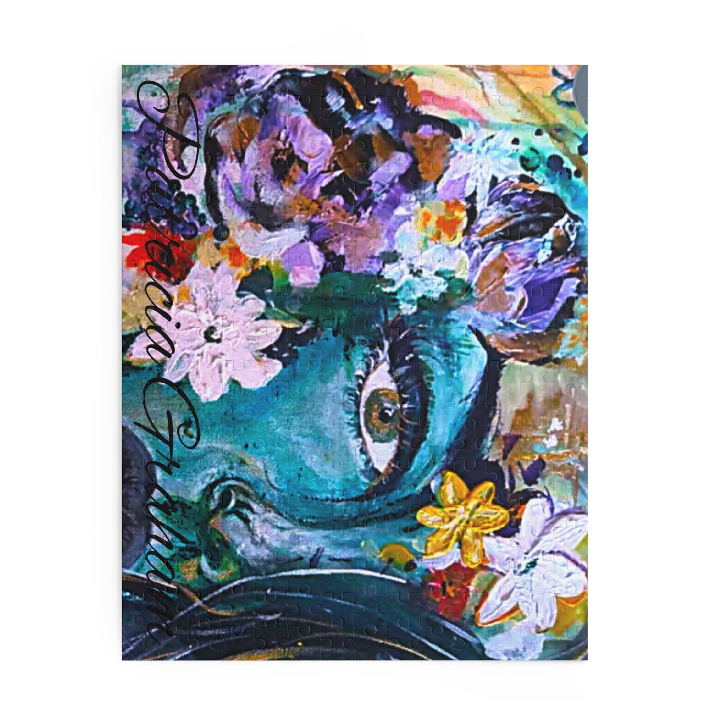Wild Woman Rising Art Puzzle — Colorful Abstract Portrait 120/252/500-Piece Jigsaw