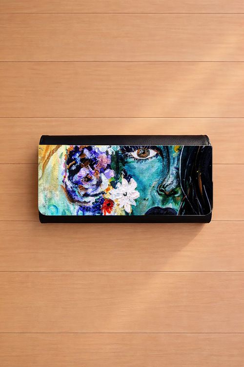Wild Woman Rising wearable art wallet